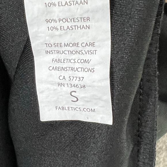 Fabletics Tilly Sweatshirt Dress S Black Neoprene Stretch Perforated Comfort - Picture 12 of 14